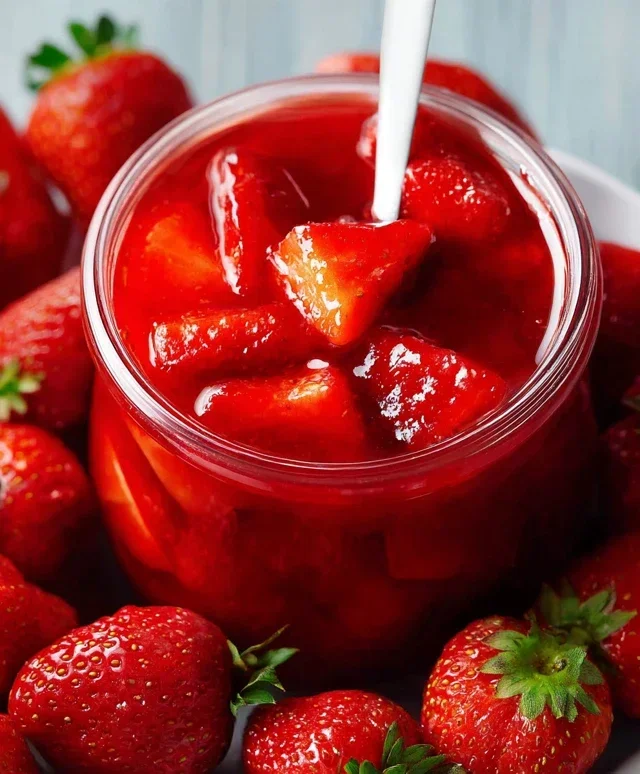 Fresh Strawberry Sauce (Strawberry Topping)