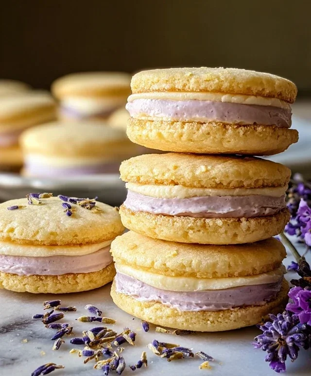 Lemon Lavender Sandwich Cookies