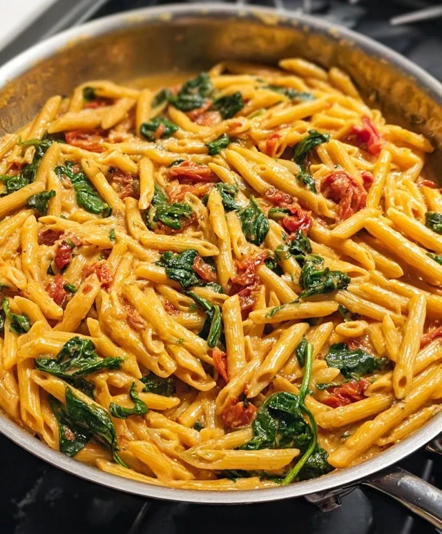 One-Pot Spinach Tomato Pasta