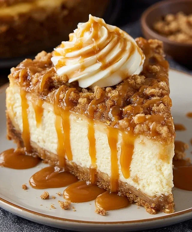 Apple Crisp Cheesecake Delight