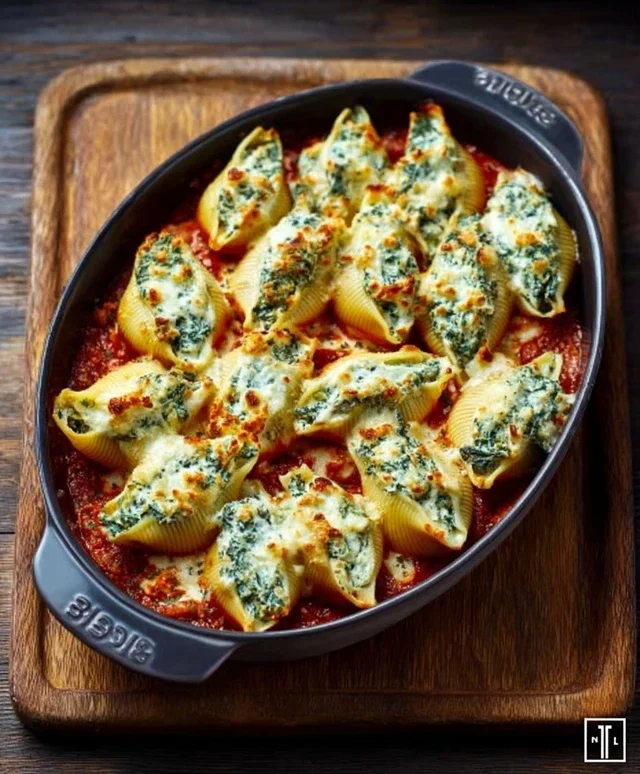 Spinach and Ricotta Stuffed Shells Recipe