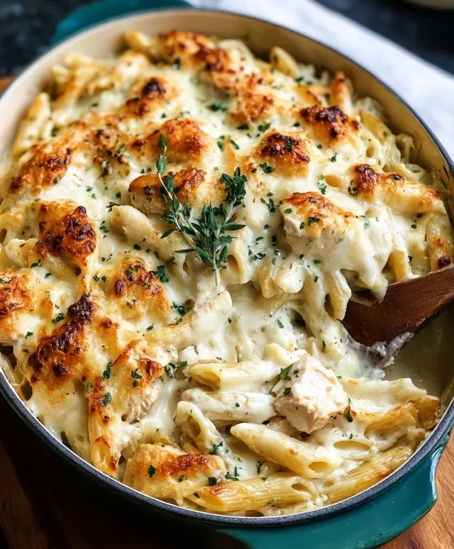Chicken Alfredo Bake