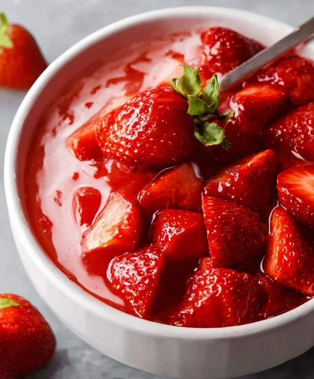 Fresh Strawberry Sauce (Strawberry Topping)