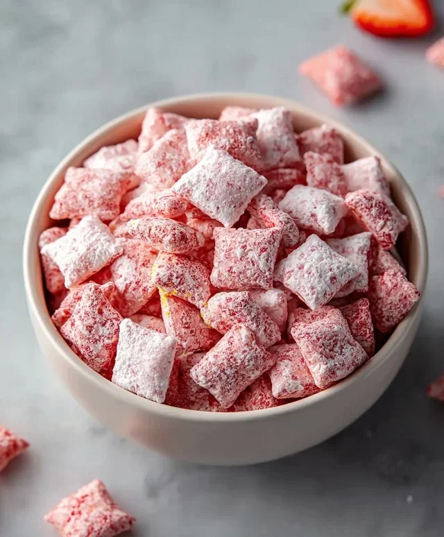 Strawberry Shortcake Puppy Chow