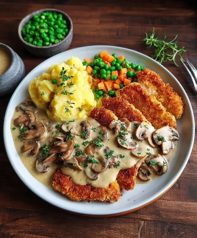 Rahmschnitzel Creamy Mushroom Schnitzel