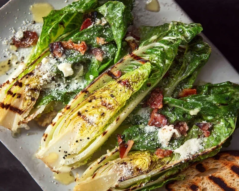 Grilled Romaine Caesar Salad Recipe