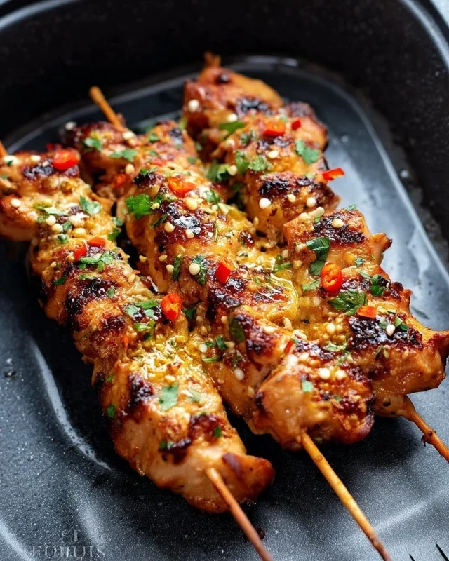 Bang Bang Chicken Skewers
