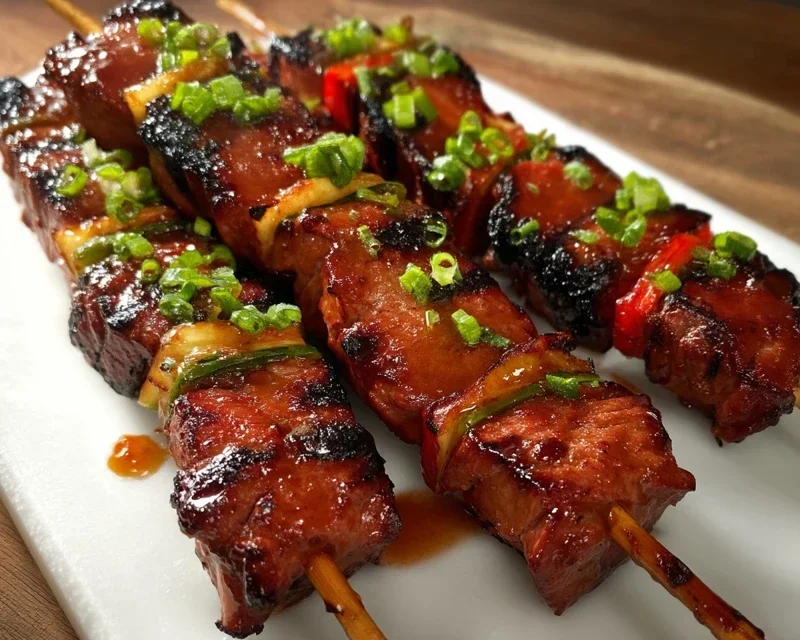 BBQ Beef Skewers with Filipino BBQ Marinade