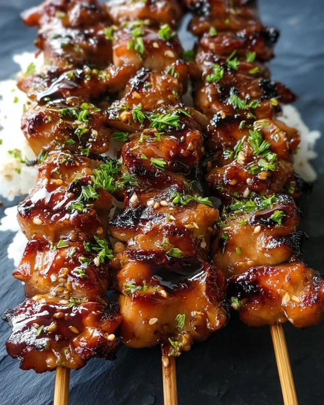 Teriyaki Chicken Skewers