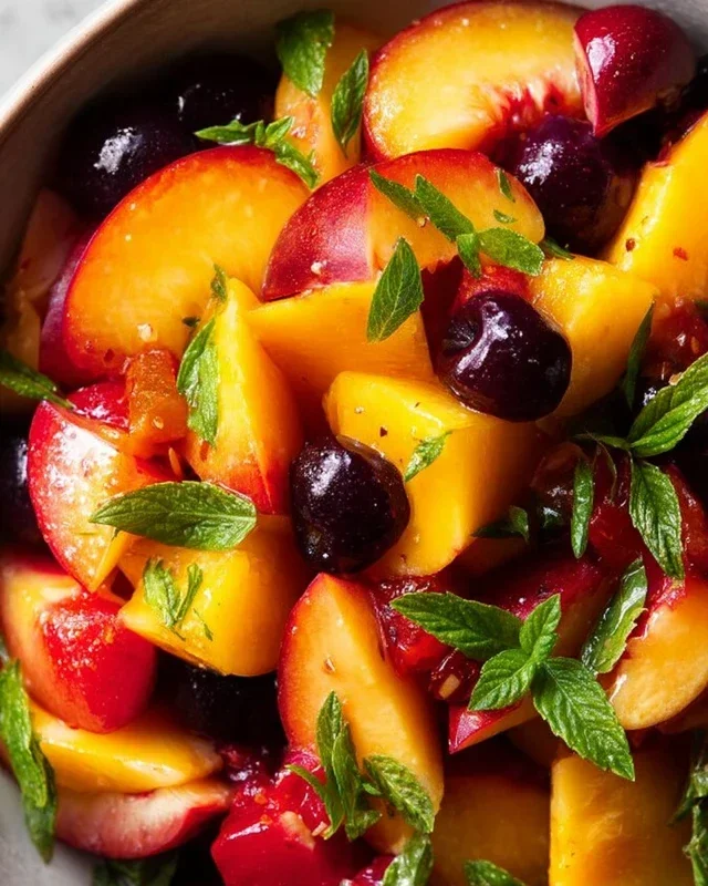Summer Peach Fruit Salad
