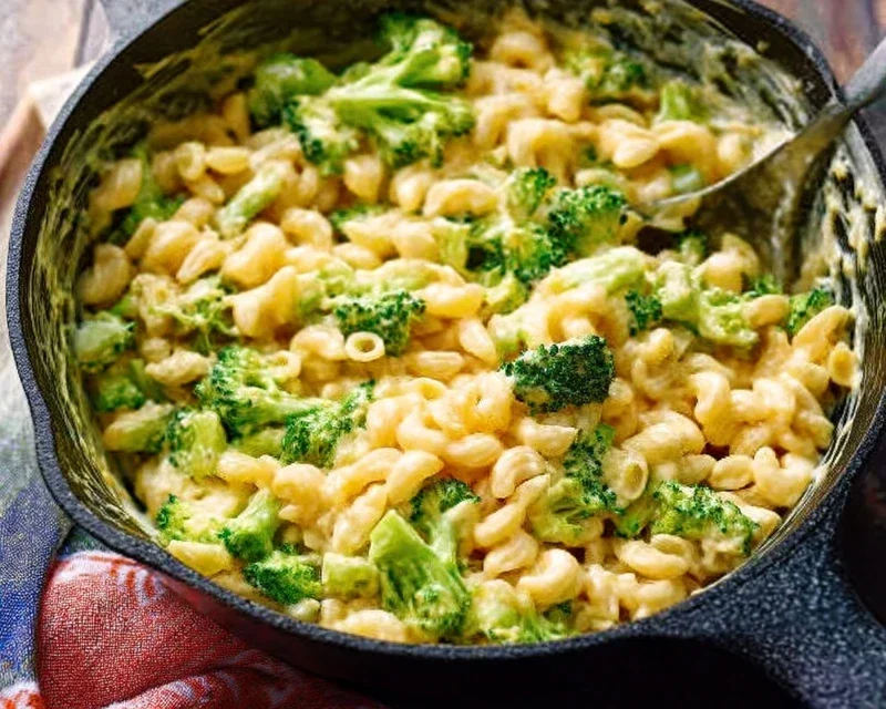 One Pot Healthy Broccoli Mac and Cheese