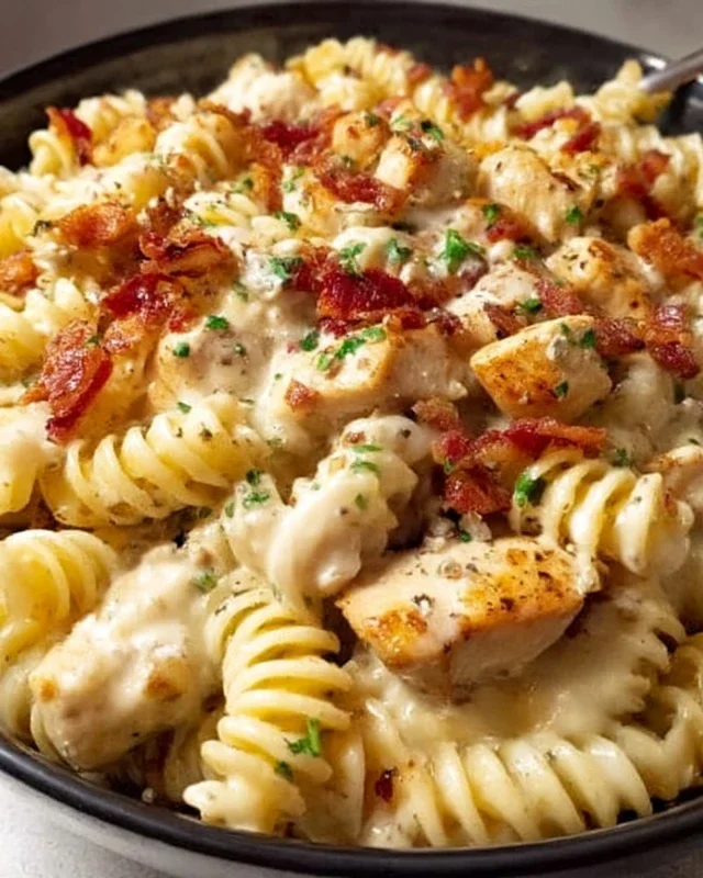 Chicken Beef Beef Bacon Ranch Pasta