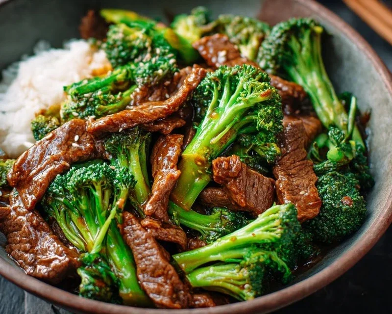 Chinese Beef and Broccoli (牛肉炒西兰花)