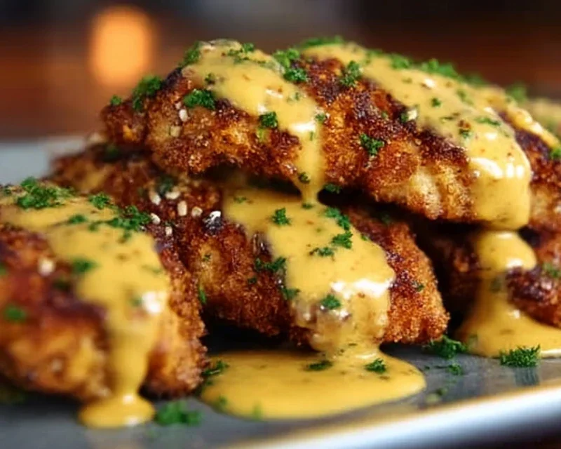 Pretzel Chicken with Mustard-Cheddar Sauce: An Amazing Ultimate Recipe