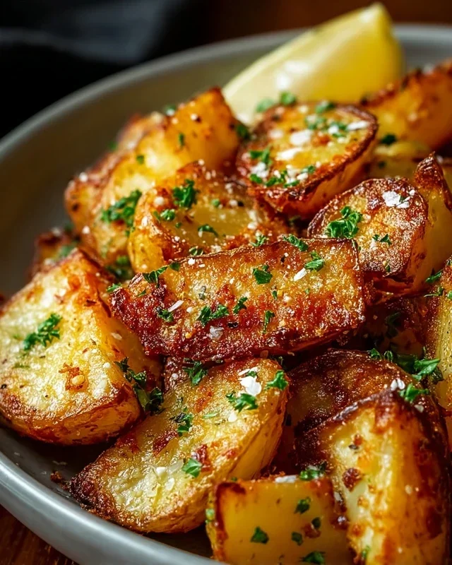 Authentic Greek Potatoes: Crispy Lemon Perfection!