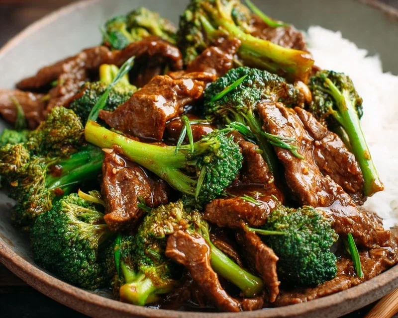 Chinese Beef and Broccoli (牛肉炒西兰花)