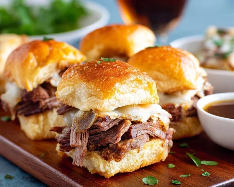 Easy French Dip Sliders Recipe