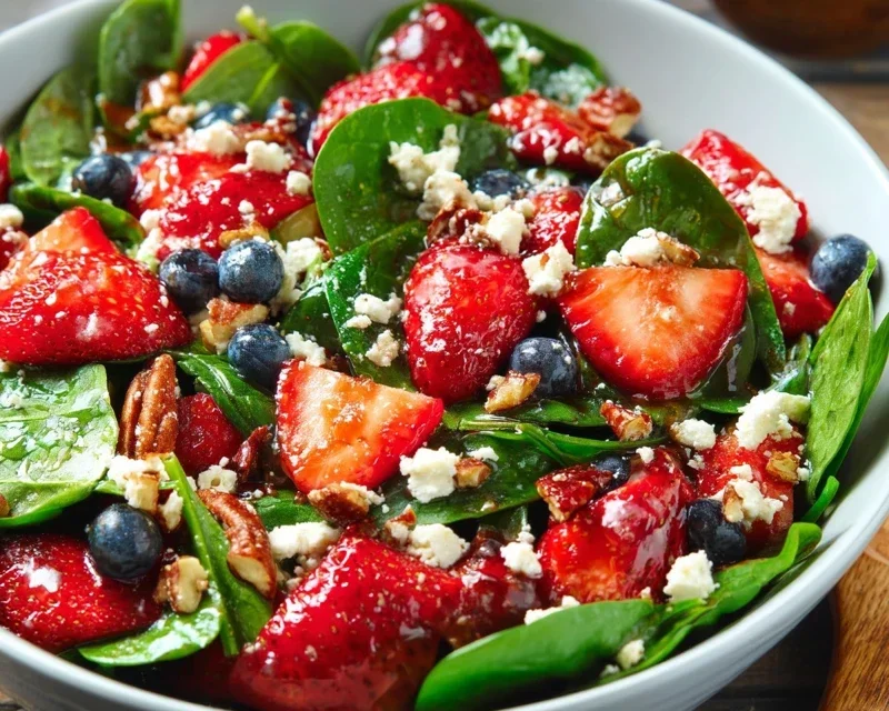 15-Minute Strawberry Spinach Salad