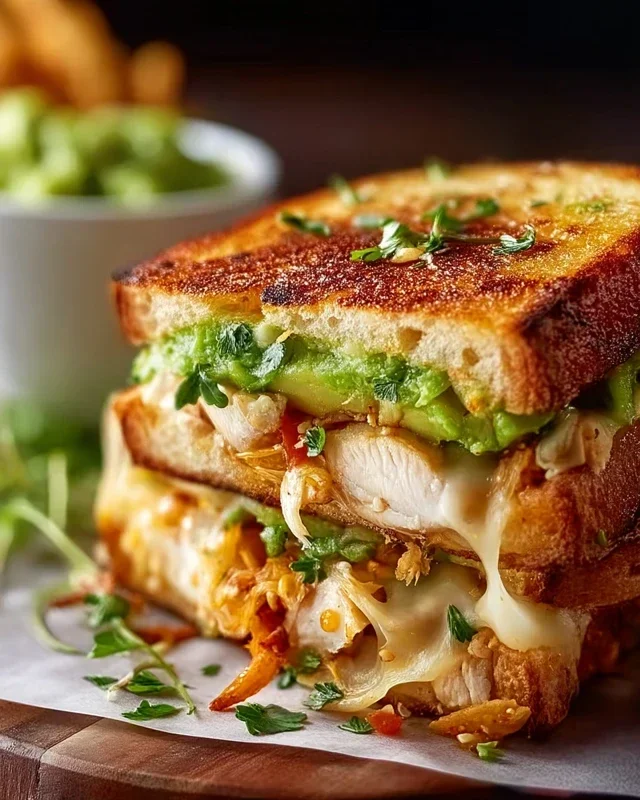 Chicken Avocado Melt Sandwich