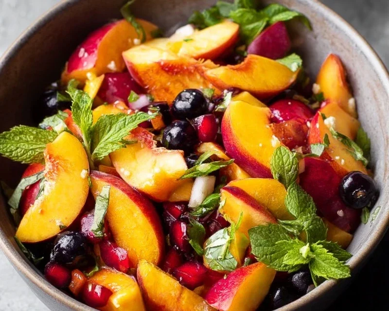 Summer Peach Fruit Salad