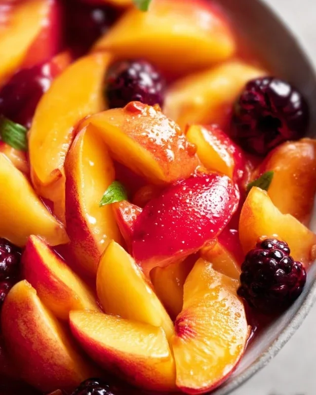Summer Peach Fruit Salad