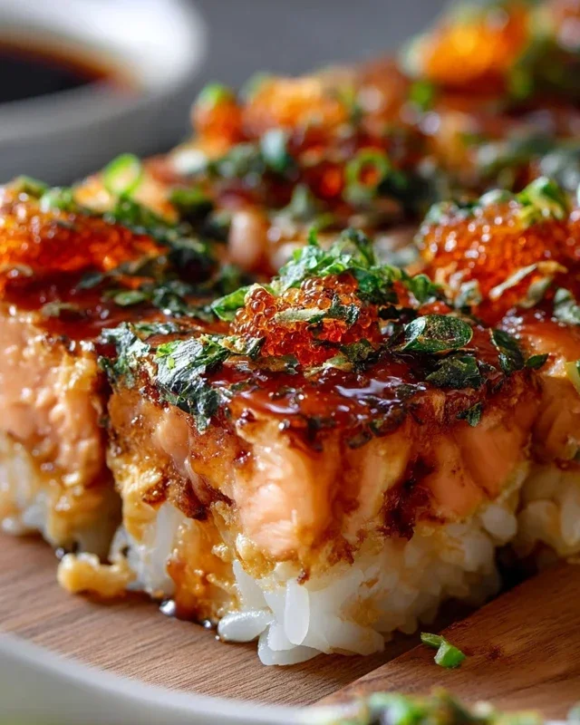 Spicy Salmon Sushi Bake Recipe