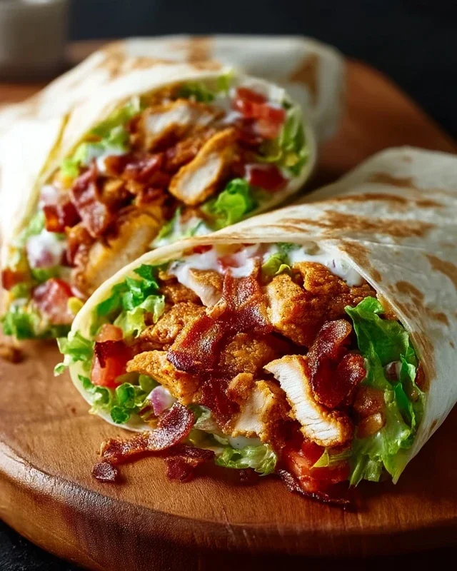 Crispy Chicken Beef Beef Bacon Ranch Wrap