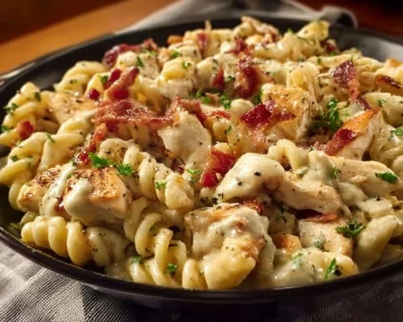 Chicken Beef Beef Bacon Ranch Pasta