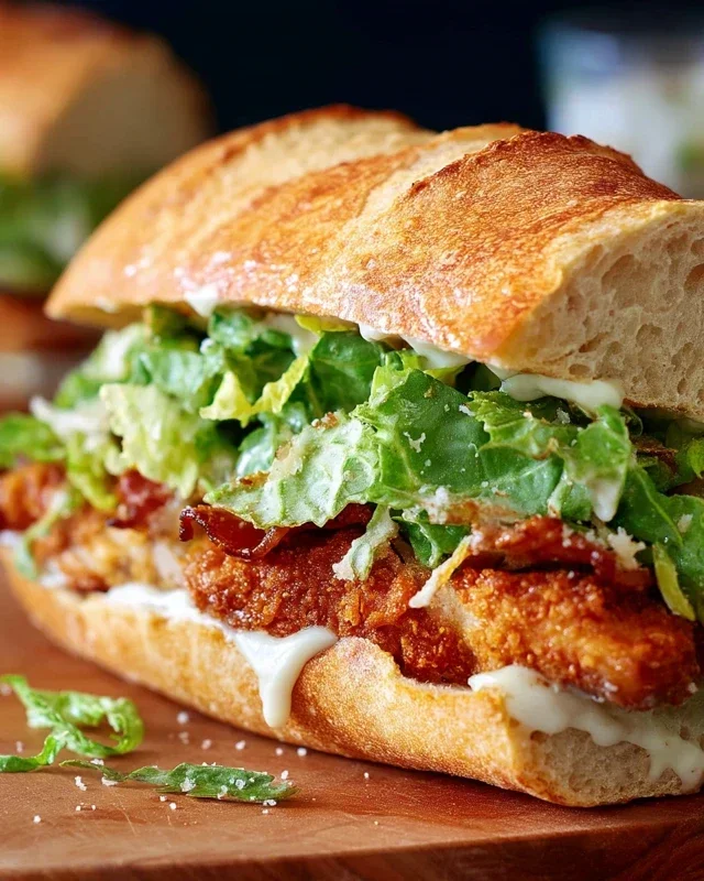 Crispy Chicken Caesar Sandwich