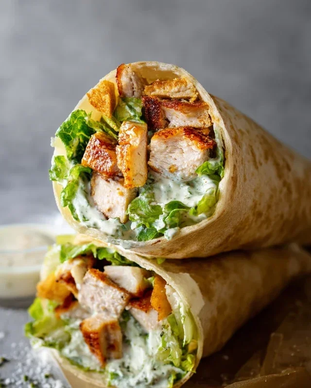Chicken Caesar Wraps