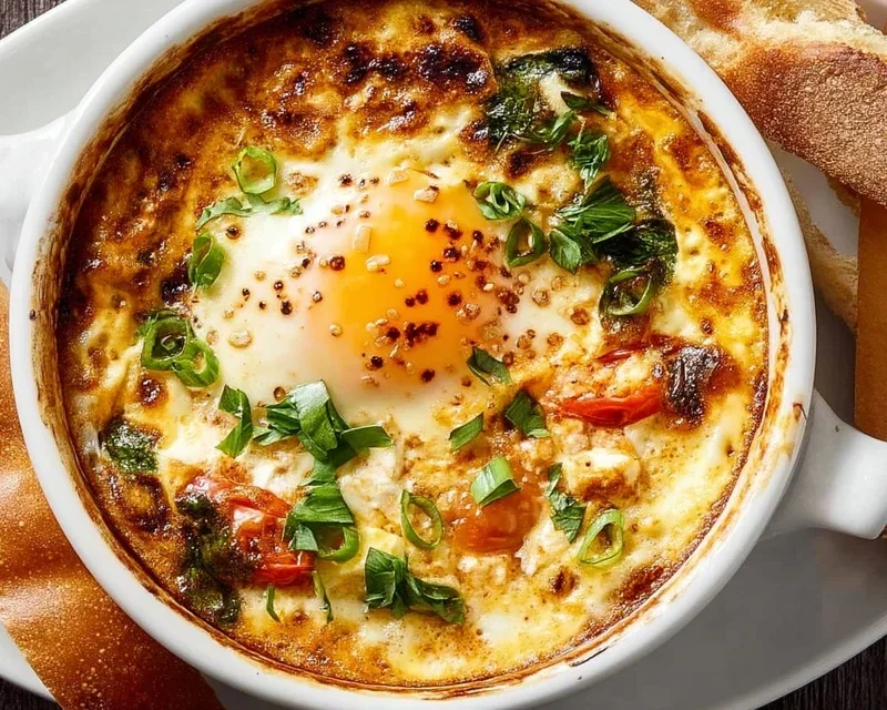Baked Feta Eggs
