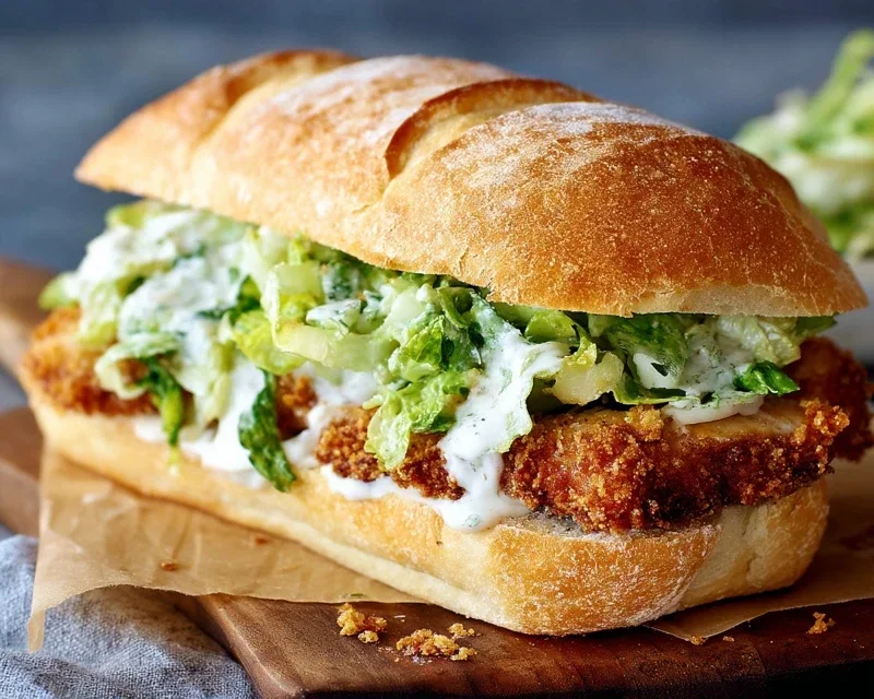 Crispy Chicken Caesar Sandwich