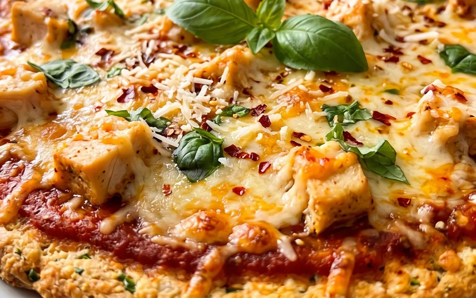 Chicken Crust Pizza (Low Carb + High Protein