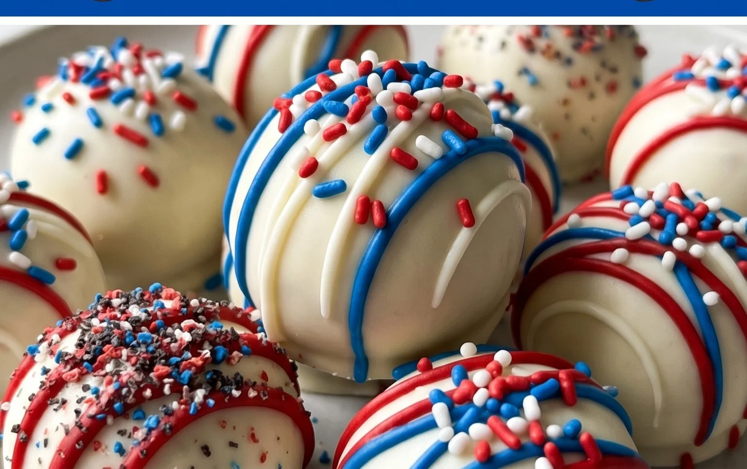 Patriotic Oreo Balls