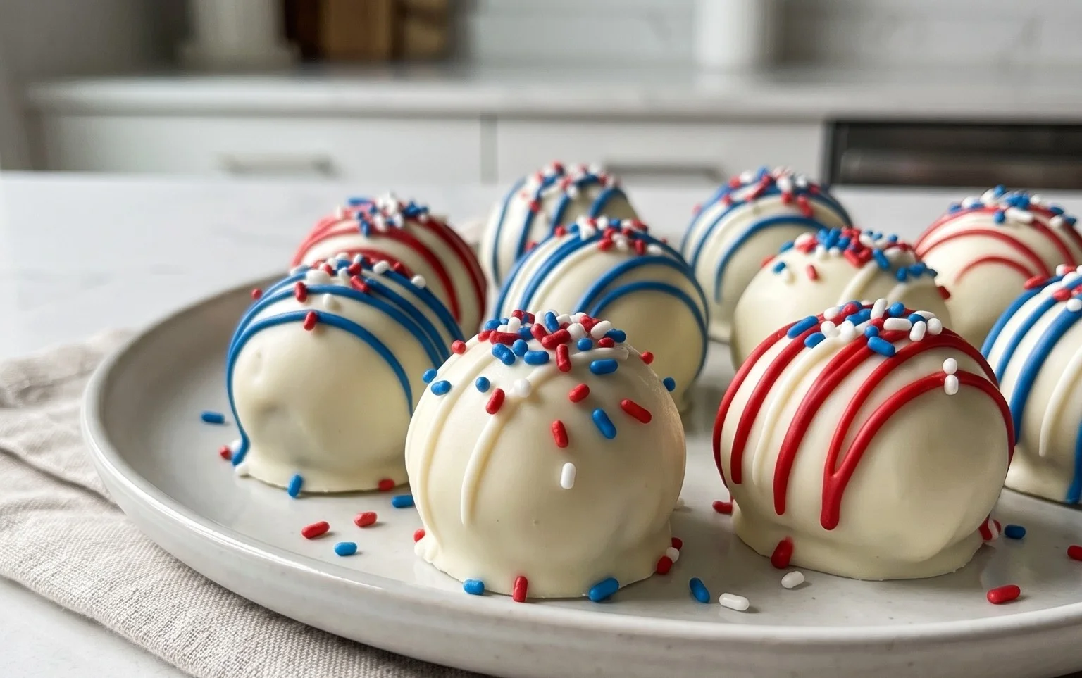Patriotic Oreo Balls