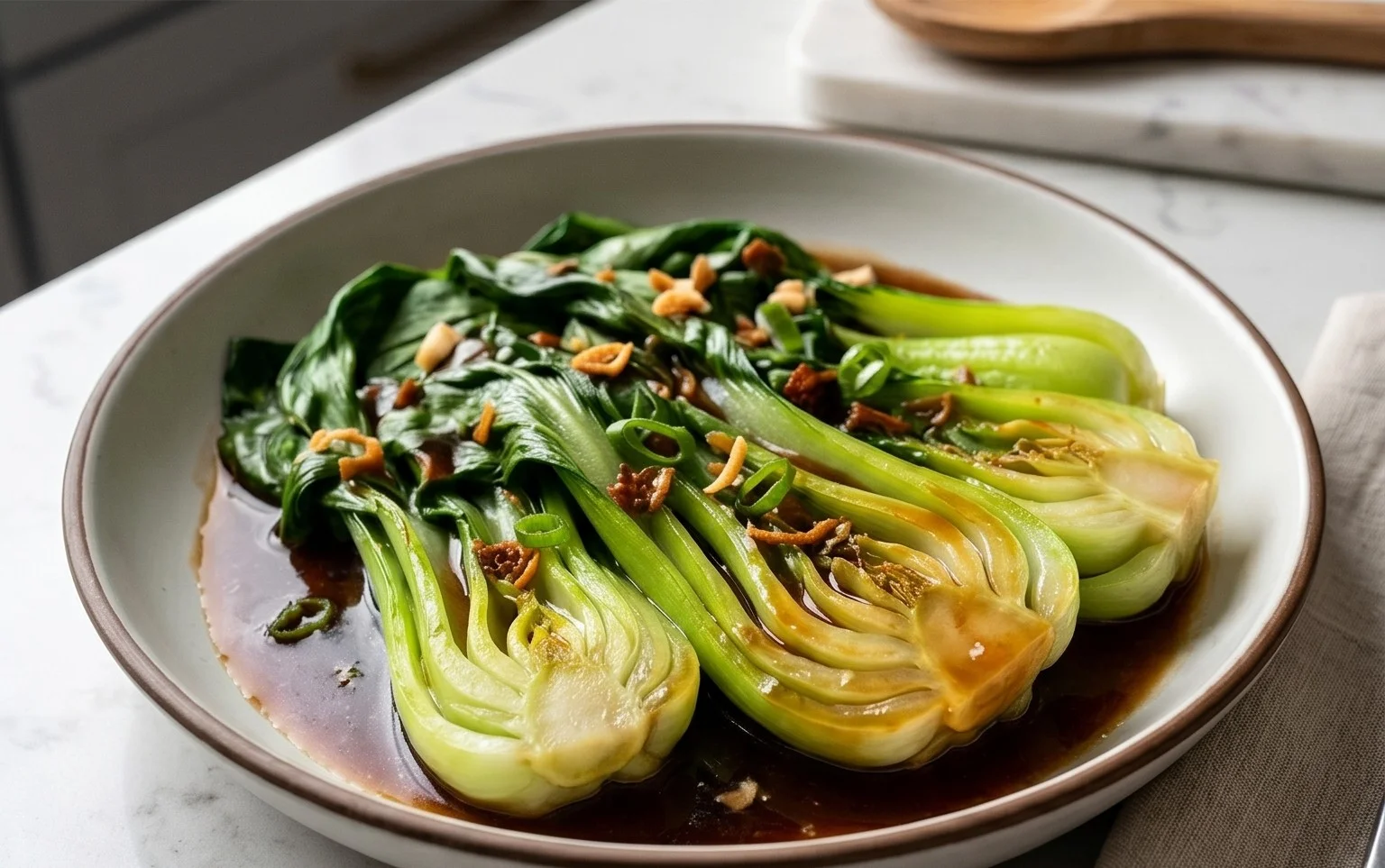 Bok Choy with Oyster Sauce