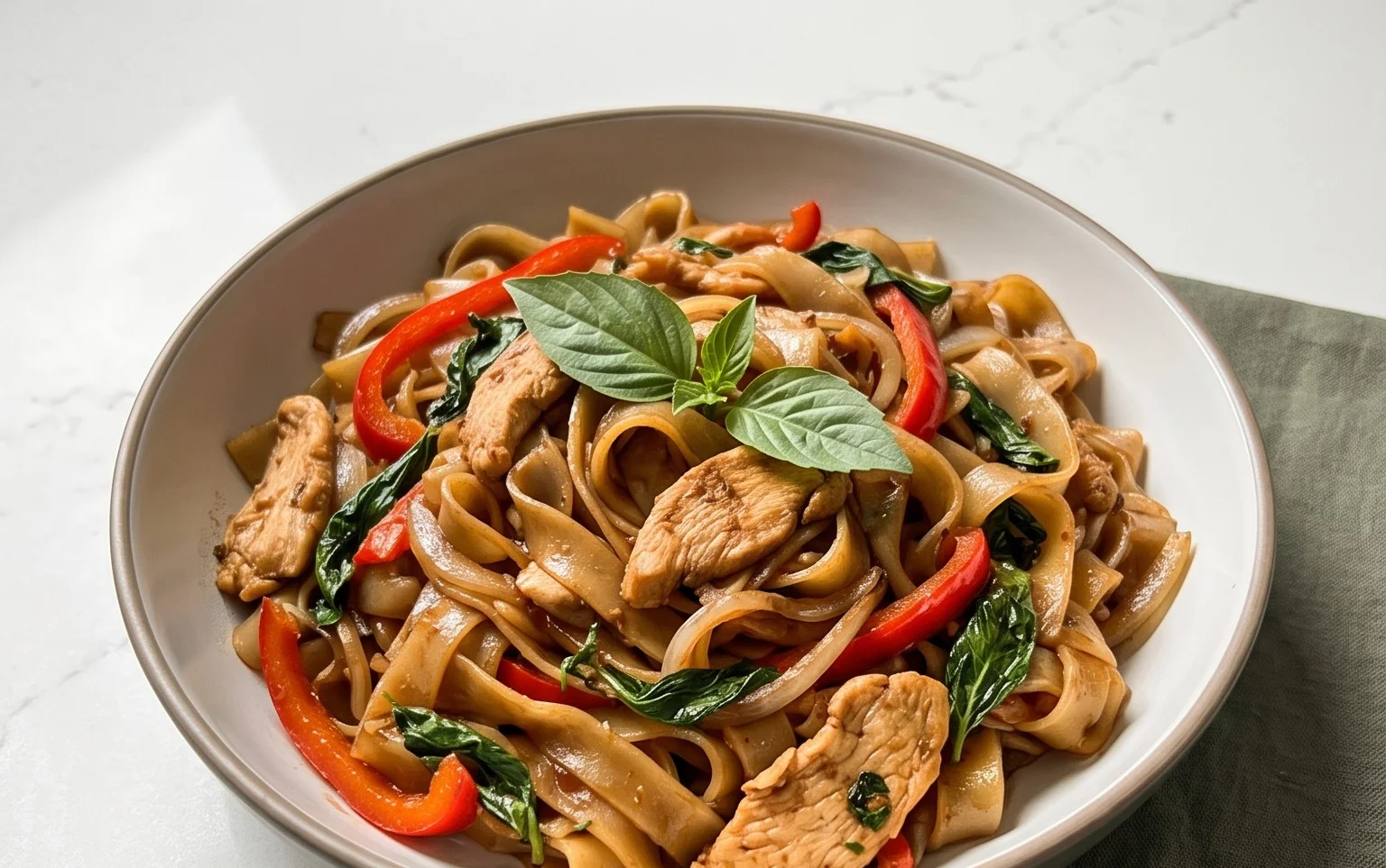 Drunken noodles
