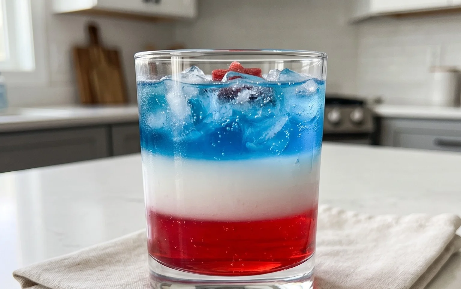 July 4th Layered Drinks Recipe