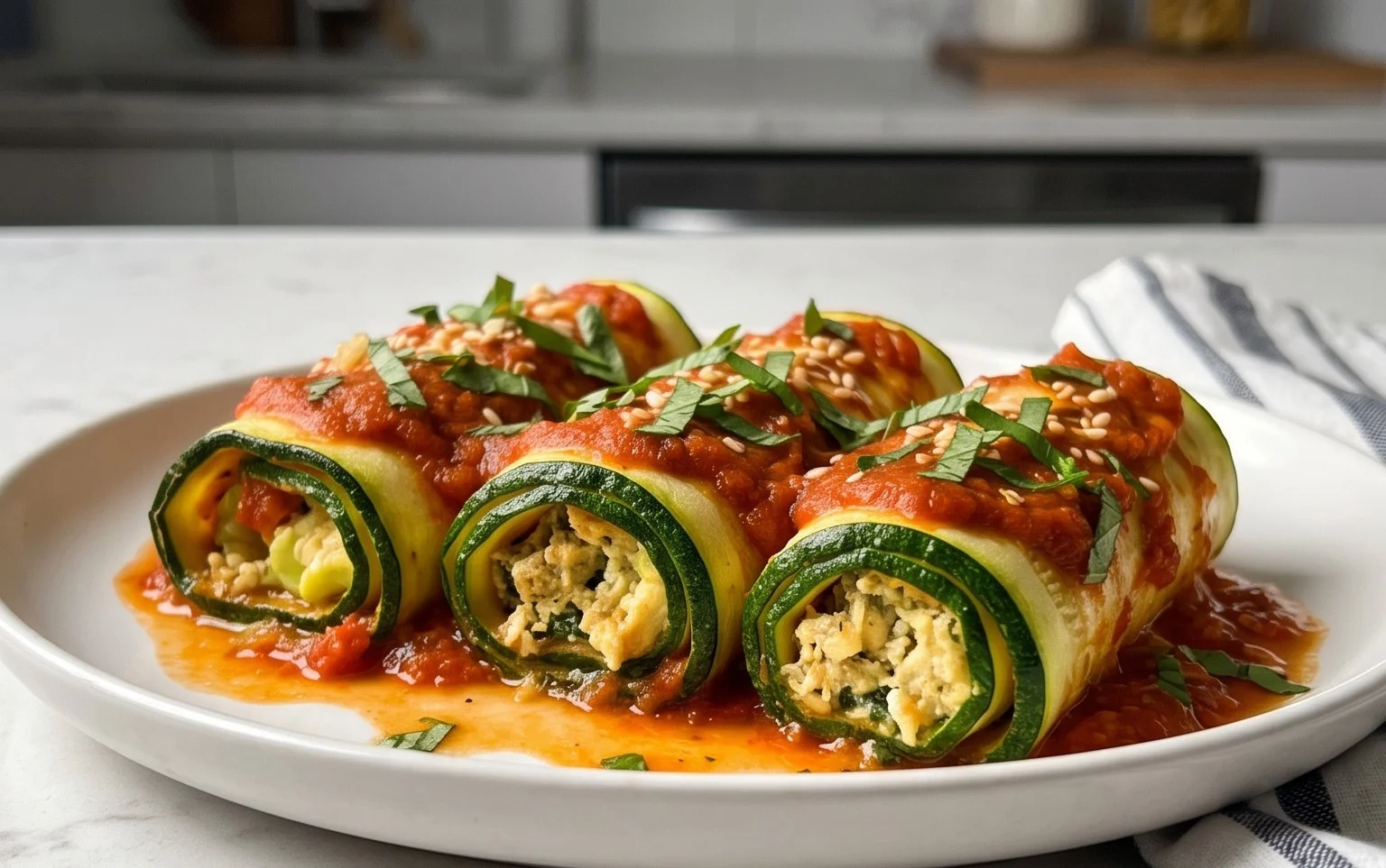 Vegan Zucchini Rollatini
